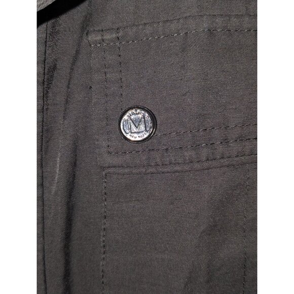 Marc New York Andrew Marc Mens XL Utility Jacket Black Button Pockets - Picture 6 of 15